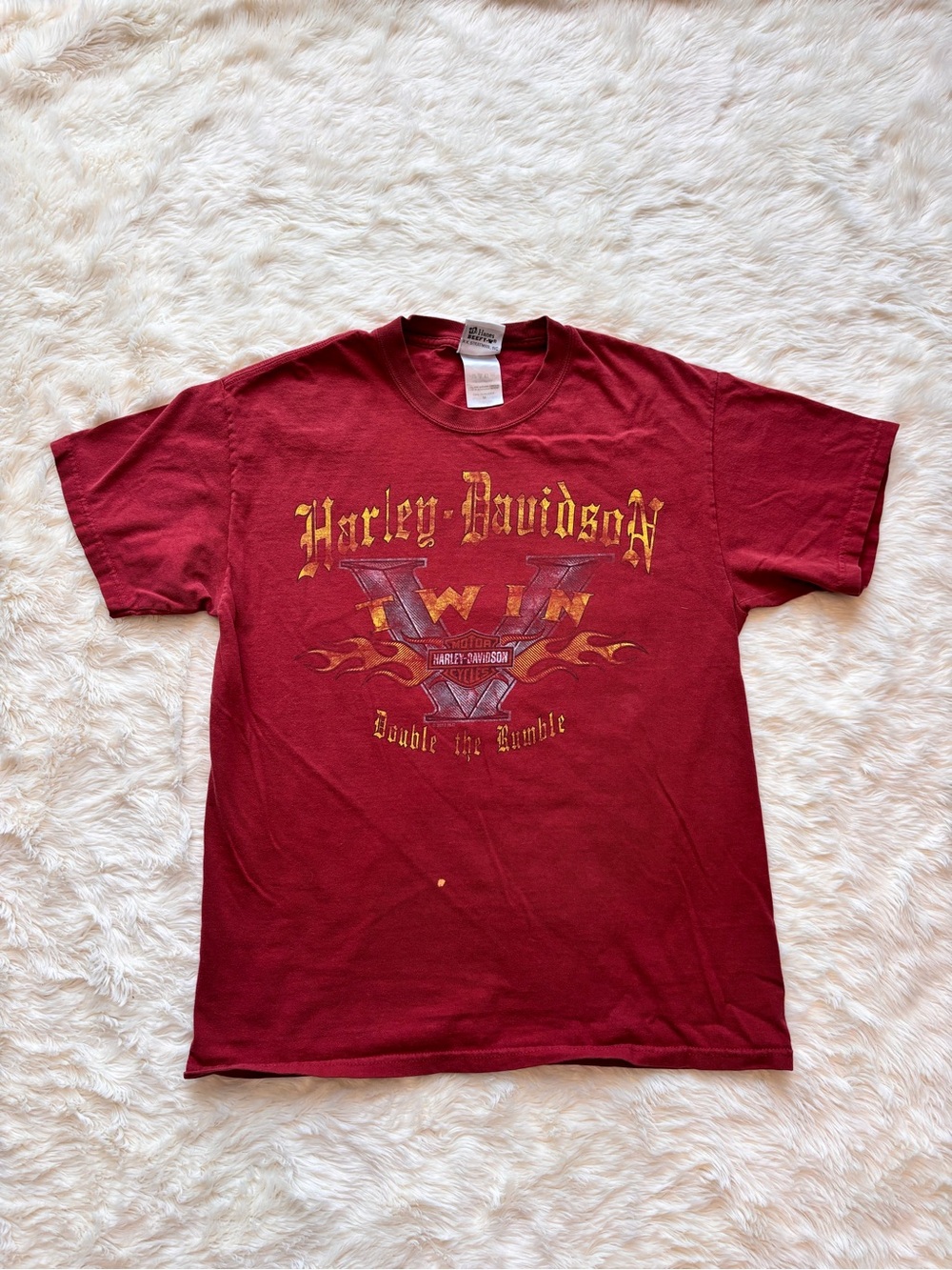 Harley Davidson 2012 Red V Twin Smokey Mountains Pigeon Forge TN T Shirt Medium